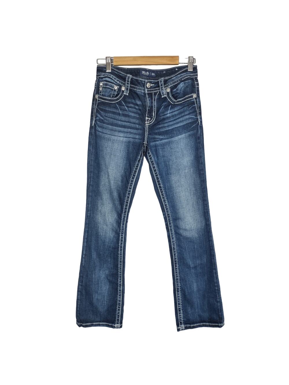 Miss Me Low Rise Slim Boot Cut Jeans Size 28